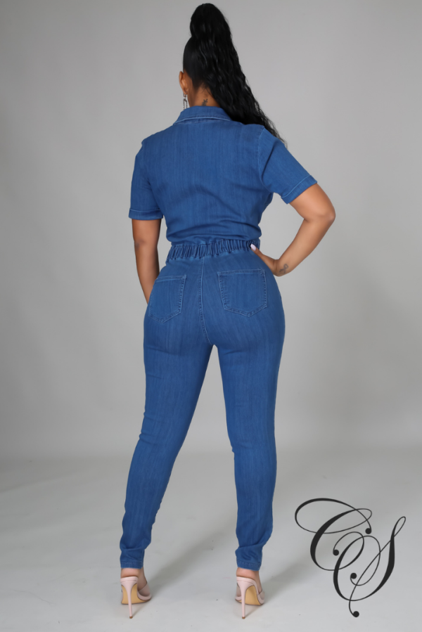 Dakiti Denim Jumpsuit Supply