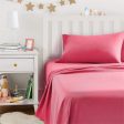 Amazon Basics Soft Microfiber Sheet Set with Elastic Pockets - Twin, Hot Pink CPF8 Online Sale