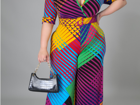 Clara Multi-Color Print Jumpsuit on Sale