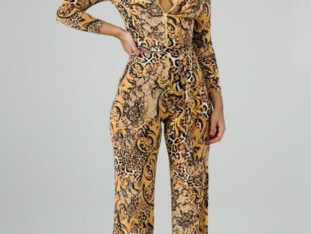 Alicia Leopard Jumpsuit For Cheap