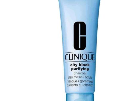 CLINIQUE City Block Purifying Charcoal Clay Mask + Scrub 100ml Sale