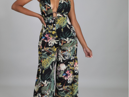 Harris Tropical Print Jumpsuit For Sale