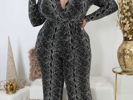 Bonnie Snakeskin Jumpsuit Online Sale