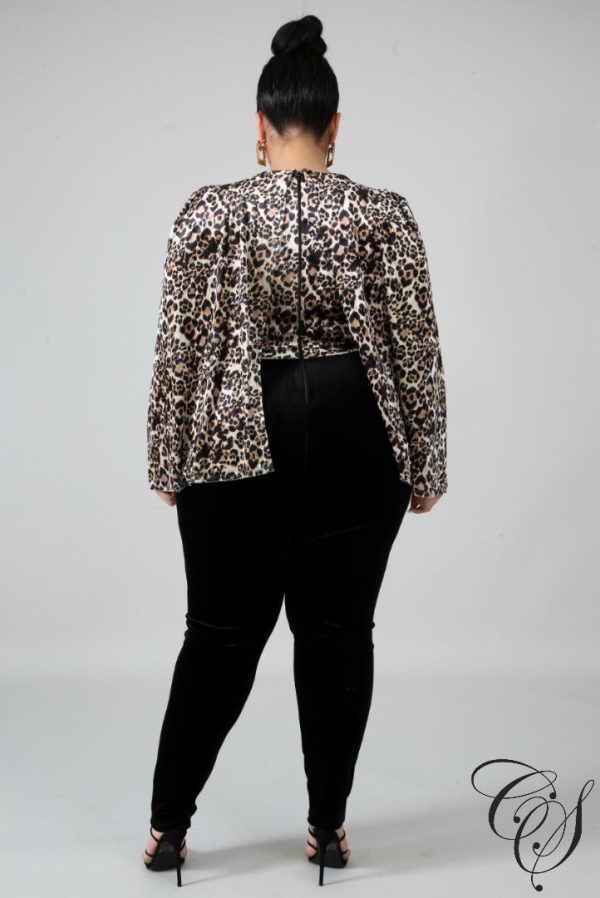 Kataleya Cheetah Cape Jumpsuit Supply