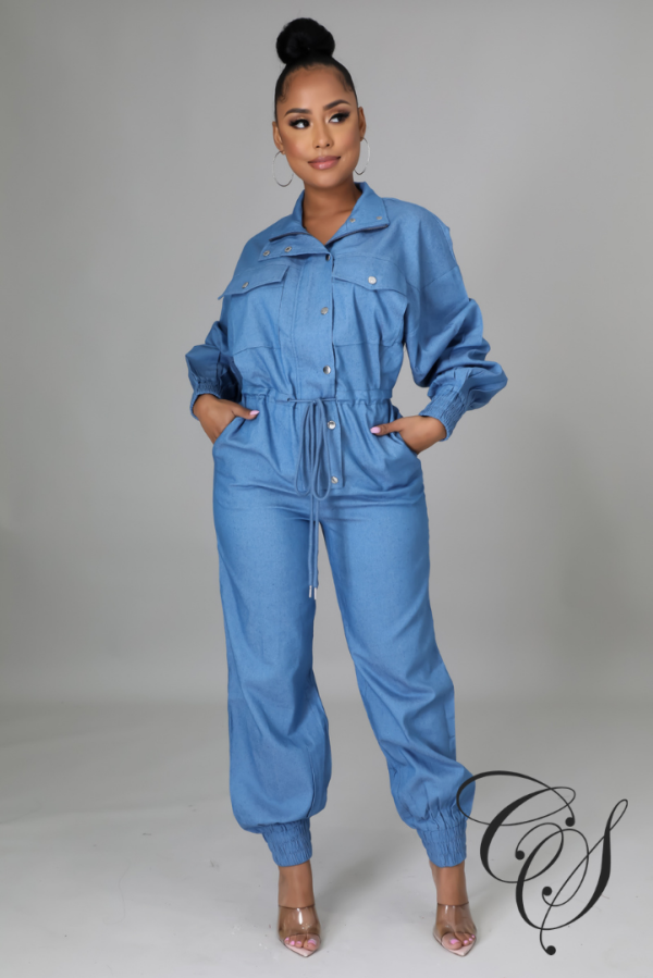 Asia Denim Jumpsuit Cheap