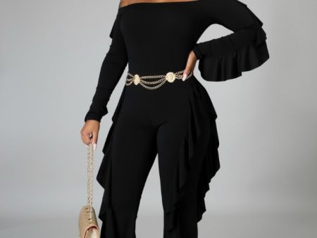 Monique Ruffling Jumpsuit Hot on Sale