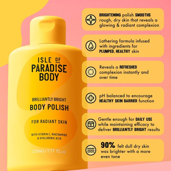 Brilliantly Bright Body Polish Scrub with Vitamin C & Niacinamide For Discount