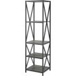 WALKER EDISON 61  Metal X Tower Bookcase in Slate Grey, BST18XMWSG Online