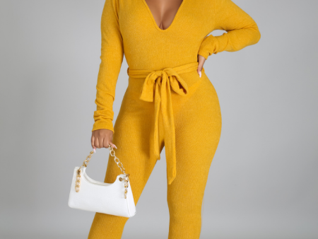 Loy Ribbed Knit Jumpsuit For Discount