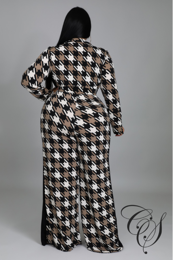 Tayla Hounds Tooth Jumpsuit For Sale