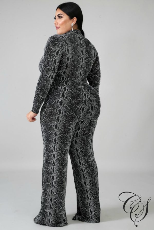 Bonnie Snakeskin Jumpsuit Online Sale