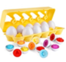 2pcs Matching Eggs Set Educational Shapes Color & Recognition Skills Learning Toy t76 For Sale