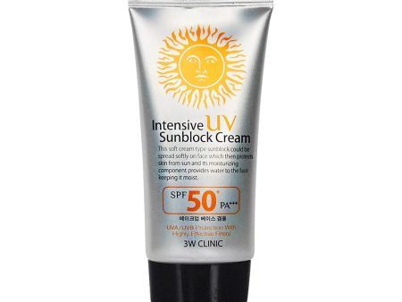 3W CLINIC - Intensive UV Sun Block Cream SPF50+ PA+++ 2.4oz For Cheap