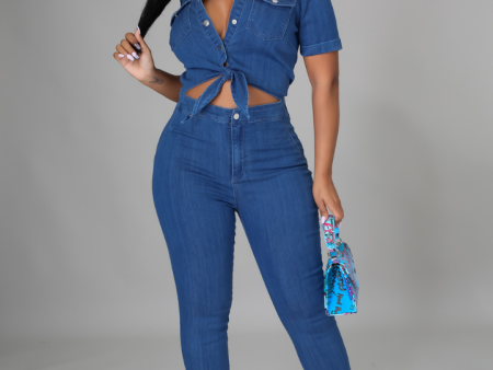 Dakiti Denim Jumpsuit Supply