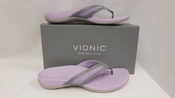 Vionic Tonya Toe Post Sandal Slate 10 EU42 For Cheap