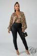 Casey Cheetah Kimono Crop Top Fashion