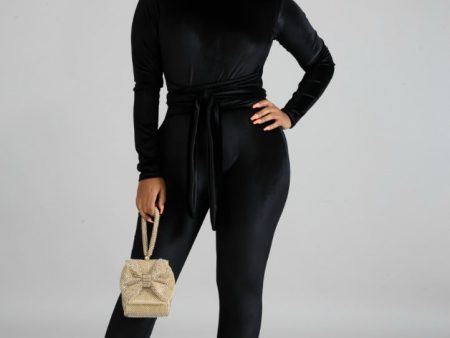 Tina Velvet Jumpsuit For Sale