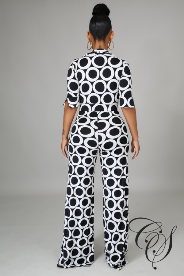 Fancy Monochrome Jumpsuit Online