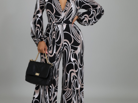 Darcel Abstract Print Jumpsuit on Sale