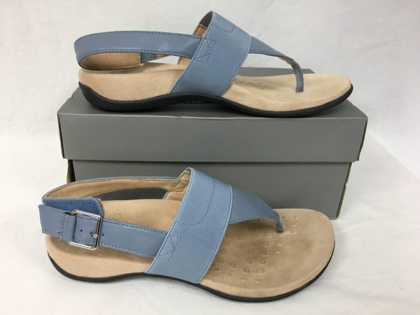 VIONIC Danita Toe Post Ankle Strap Sandals Blue 7 EU38 Cheap