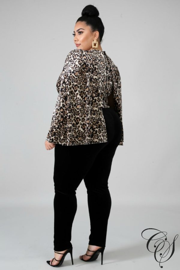 Kataleya Cheetah Cape Jumpsuit Supply