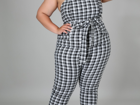 Jemma Check Print Jumpsuit Fashion