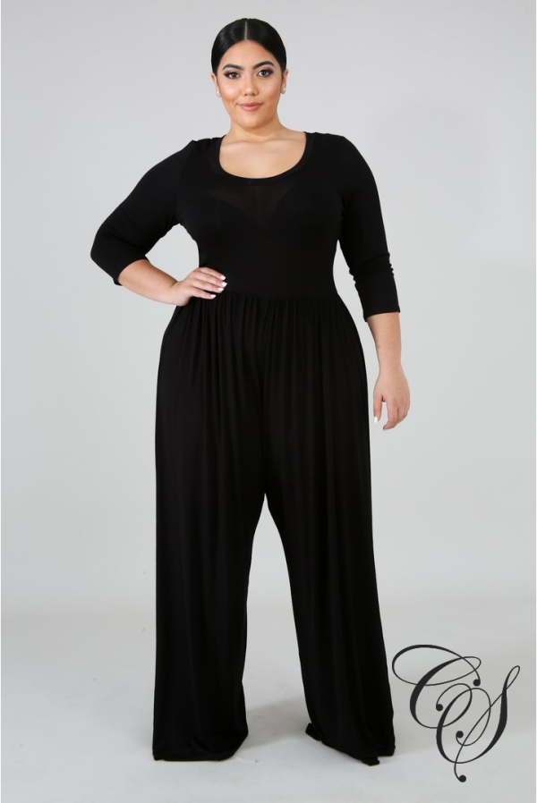 Brittany Jersey Wide Jumpsuit Online Hot Sale