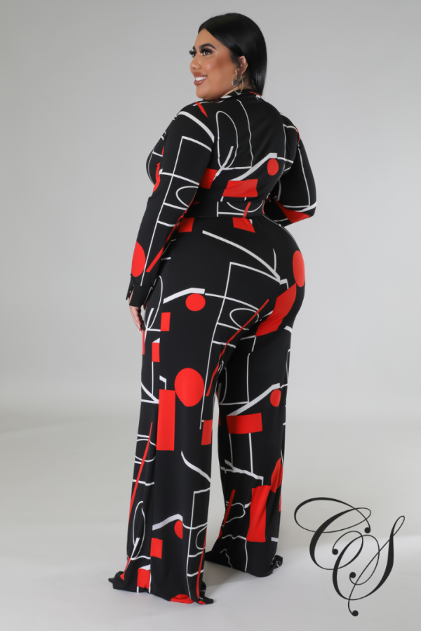 Tori Abstract Print Jumpsuit on Sale