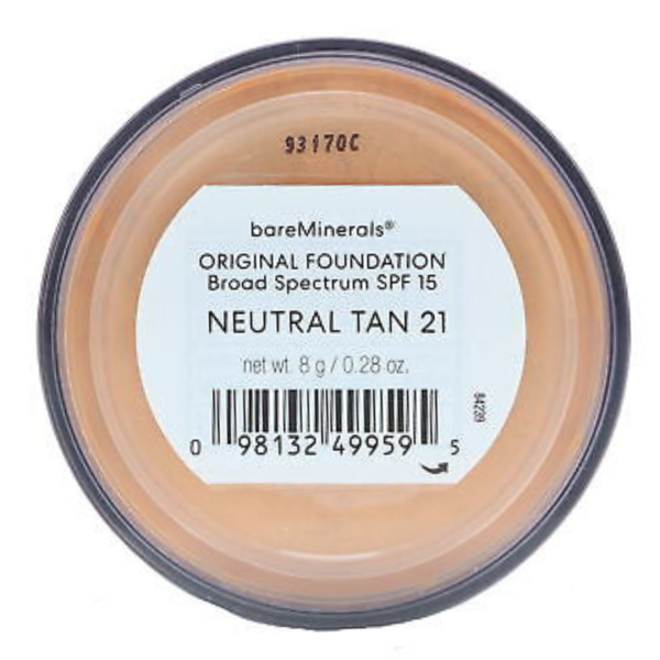 BareMinerals Original Foundation SPF15 Neutral Tan 21, 8g Online Sale