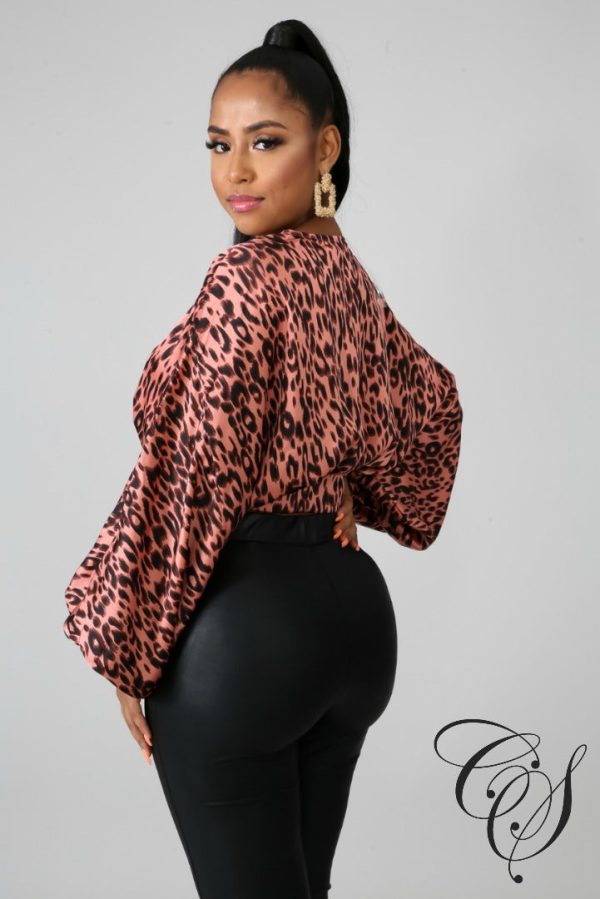 Casey Cheetah Kimono Crop Top Fashion