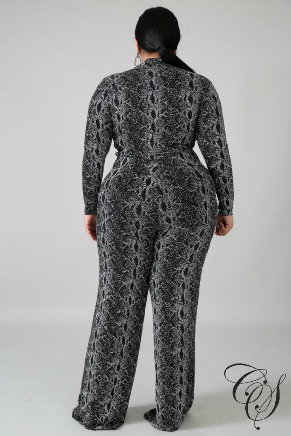 Bonnie Snakeskin Jumpsuit Online Sale