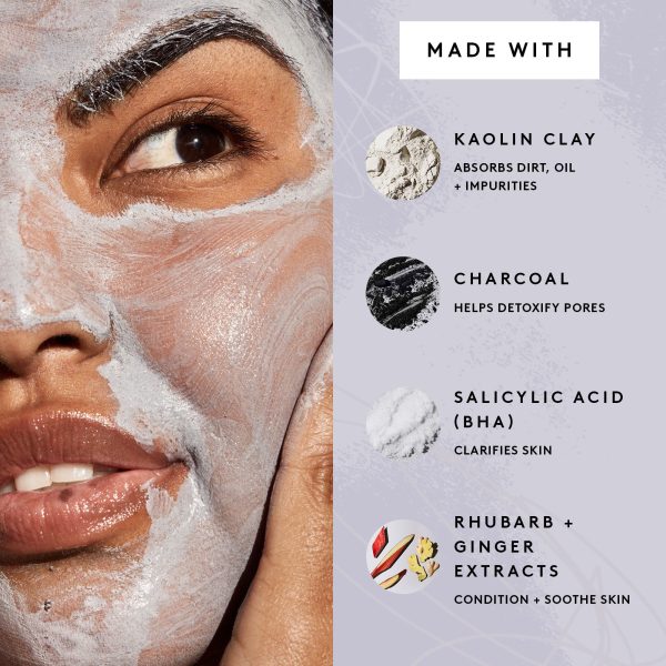 Cookies N Clean Whipped Clay Pore Detox Face Mask with Salicylic Acid + Charcoal Fashion