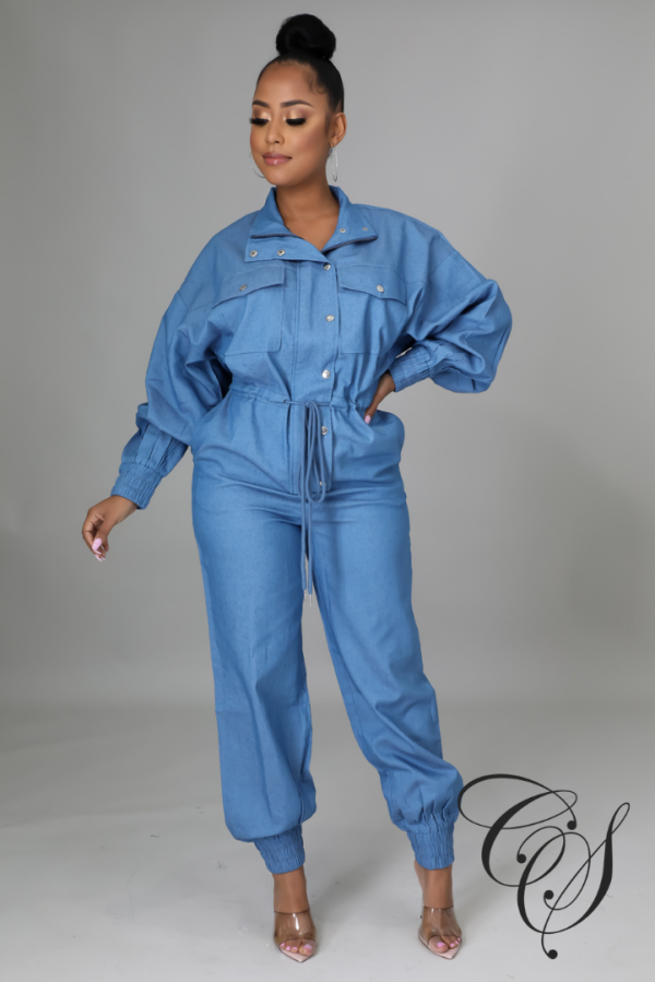 Asia Denim Jumpsuit Cheap