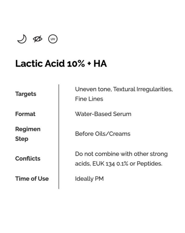 Lactic Acid 10% + HA 2% Exfoliating Serum For Cheap