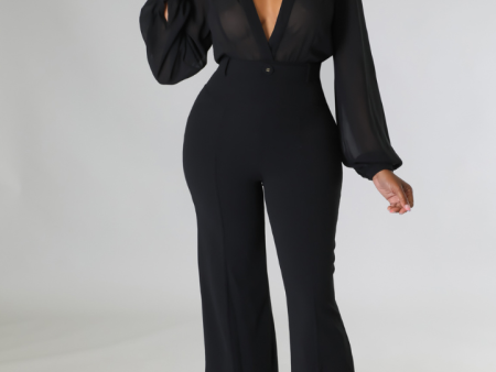 Arlene Sheer Top Jumpsuit Cheap