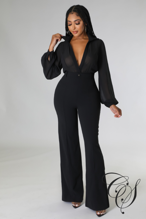 Arlene Sheer Top Jumpsuit Cheap