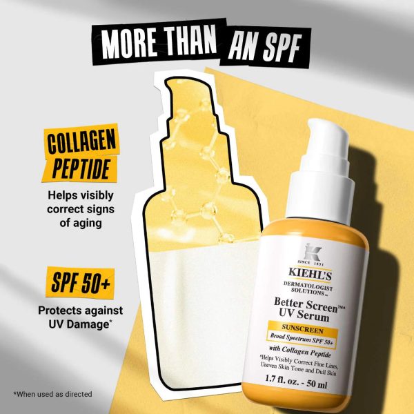 Better Screen™ UV Serum SPF 50+ Facial Sunscreen with Collagen Peptide For Sale