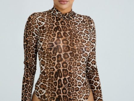 Norah Leopard Bodysuit For Cheap