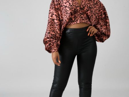 Casey Cheetah Kimono Crop Top Fashion