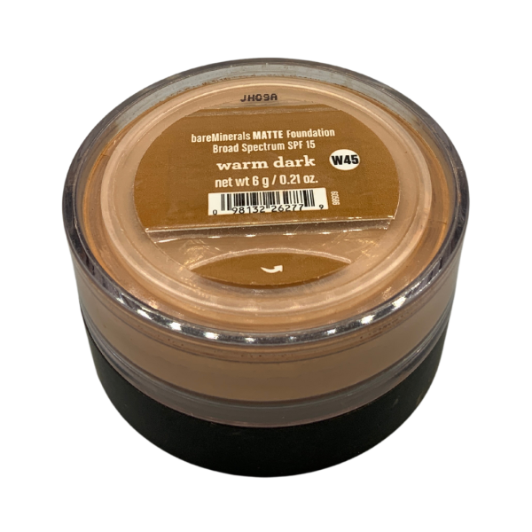 bareMinerals Matte SPF 15 Foundation, 6g WARM DARK W45 Online now