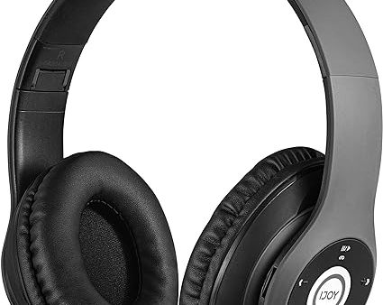 LIKE NEW, iJoy Matte Finish Premium Rechargeable Wireless Headphones Bluetooth Over Ear Headphones Foldable Headset with Mic (AVT) Online now