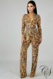 Alicia Leopard Jumpsuit For Cheap